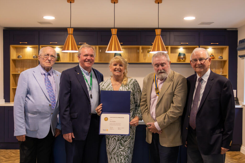 The Hollies Honoured with Rotary Club Award